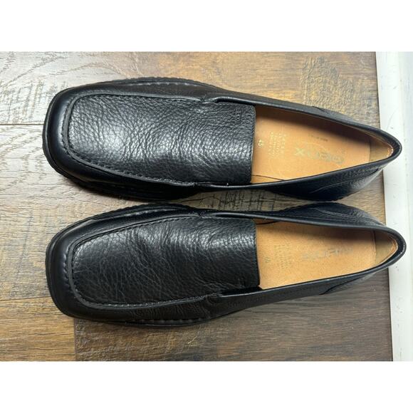 NEW Geox Respira Moner Black Pebbled Italian Leather Driving Loafers Men 12 EU45 main image 14